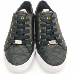 GBG LOS ANGELES Black Quilted Baylee Rhinestone G Sneakers Size 7 1/2